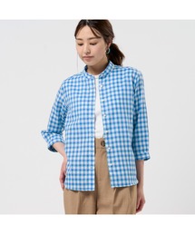 TOKYO SHIRTS | 【Pitta Re:)】 レディースカジュアルシャツ Wガーゼ 七分袖 綿100%(シャツ/ブラウス)