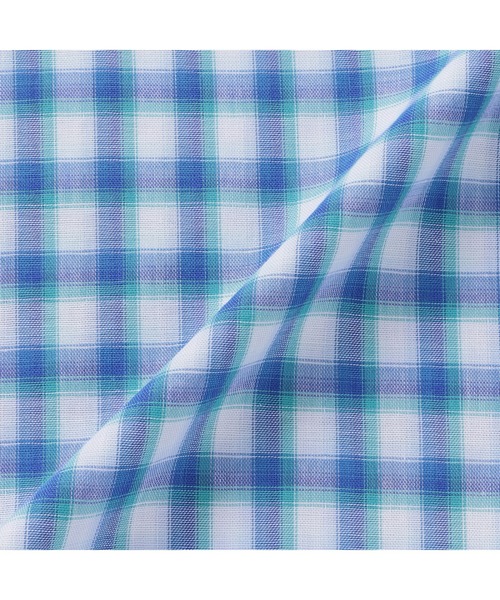 TOKYO SHIRTS（トウキョウシャツ）の「【Pitta Re:)】 レディースカジュアルシャツ Wガーゼ 七分袖 綿100%（シャツ/ブラウス・レディース・ブルー・S/M/L/LL）」の2枚目の写真