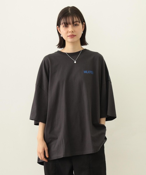 tシャツ MILKFED. AT HEAVEN27 SUPER BIG S/S TOP レディース メンズ MILKFED. AT HEAVEN27 SUPER BIG S/S TOP（Tシャツ/カットソー