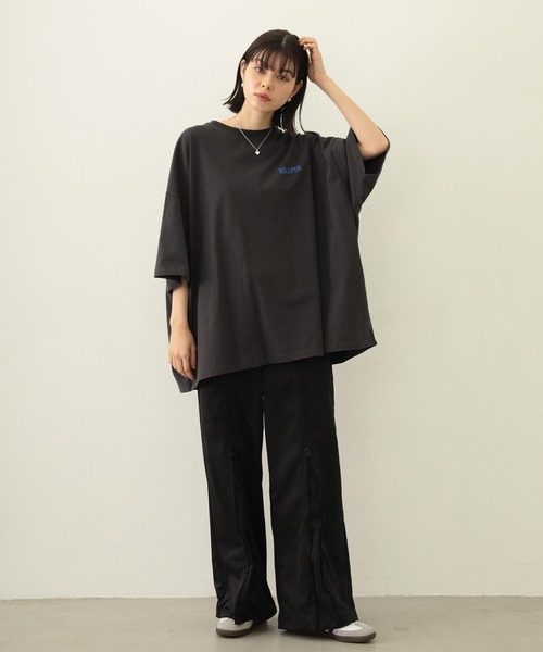 MILKFED.（ミルクフェド）の「MILKFED. AT HEAVEN27 SUPER BIG S/S TOP（Tシャツ/カットソー・レディース・ブルー/オートミール/チャコール・ONE SIZE）」の8枚目の写真
