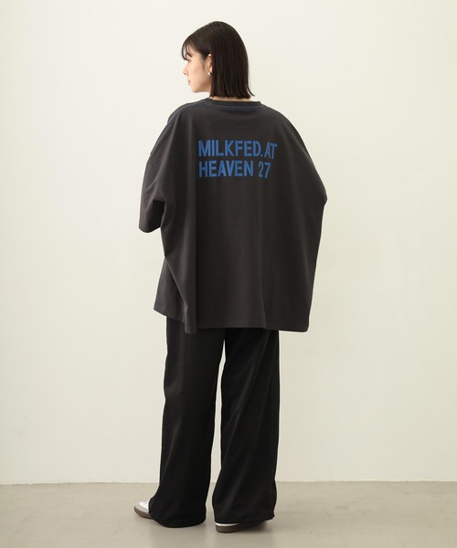 MILKFED.（ミルクフェド）の「MILKFED. AT HEAVEN27 SUPER BIG S/S TOP（Tシャツ/カットソー・レディース・ブルー/オートミール/チャコール・ONE SIZE）」の11枚目の写真