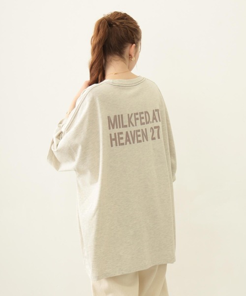 tシャツ MILKFED. AT HEAVEN27 SUPER BIG S/S TOP レディース メンズ MILKFED. AT HEAVEN27 SUPER BIG S/S TOP（Tシャツ/カットソー