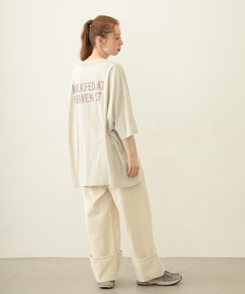 tシャツ MILKFED. AT HEAVEN27 SUPER BIG S/S TOP レディース メンズ MILKFED. AT HEAVEN27 SUPER BIG S/S TOP（Tシャツ/カットソー