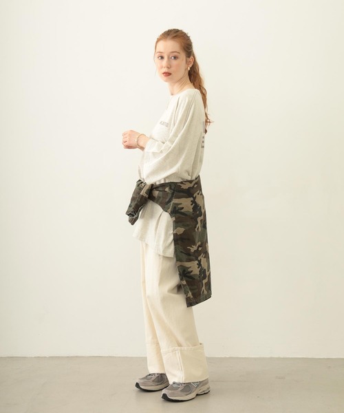 MILKFED.（ミルクフェド）の「MILKFED. AT HEAVEN27 SUPER BIG S/S TOP（Tシャツ/カットソー・レディース・ブルー/オートミール/チャコール・ONE SIZE）」の20枚目の写真