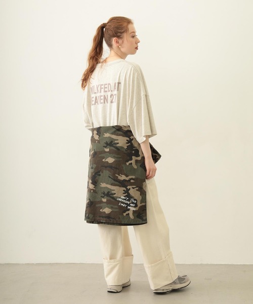 MILKFED.（ミルクフェド）の「MILKFED. AT HEAVEN27 SUPER BIG S/S TOP（Tシャツ/カットソー・レディース・ブルー/オートミール/チャコール・ONE SIZE）」の21枚目の写真