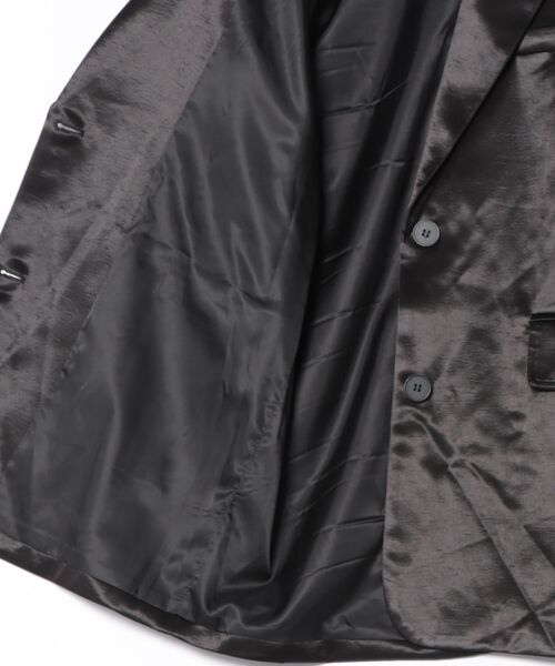 DURAS(デュラス)の「グロスサテンジャケット(テーラードジャケット・レディース・グレー/ブラウン/ブラック・FREE)」の9枚目の写真