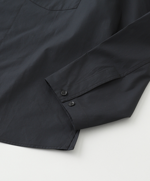 LEMAIRE（ルメール）の「LEMAIRE (ルメール) V NECK SHIRT/SH1144LF588（シャツ/ブラウス・メンズ・チャコールグレー/ブラック・46/48）」の7枚目の写真