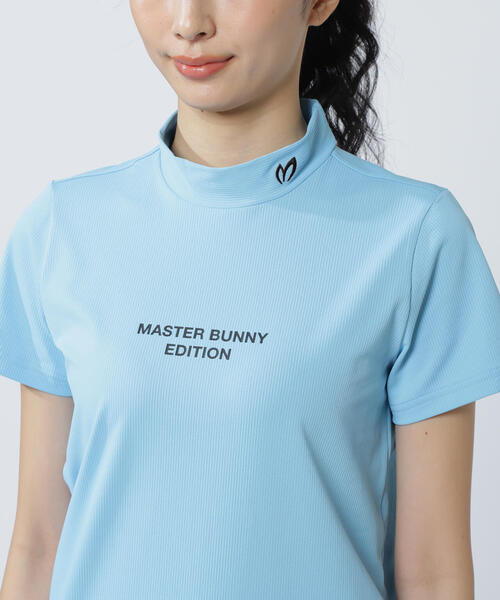 tシャツ 「MASTER BUNNY EDITION」エコブルードビーワッフル半袖モックネックカットソー レディース エコブルードビーワッフル半袖モックネックカットソー | MASTER