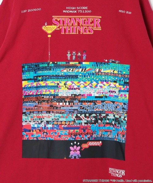 nikoand☆ STRANGERTHIGS 未知の世界 コラボシャツ niko and… シャツ 「STRANGER THINGS」コラボ開襟シャツ メンズ