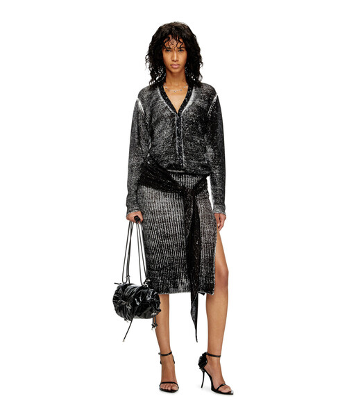 DIESEL(ディーゼル)の「ウィメンズ カーディガン M-ROBIN(カーディガン/ボレロ・レディース・ブラック/ライトブラウン・SMALL/X-SMALL/MEDIUM/LARGE/X-LARGE)」の11枚目の写真