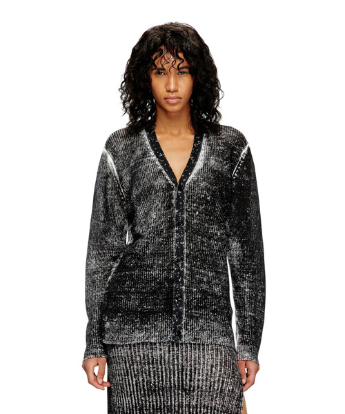 DIESEL(ディーゼル)の「ウィメンズ カーディガン M-ROBIN(カーディガン/ボレロ・レディース・ブラック/ライトブラウン・SMALL/X-SMALL/MEDIUM/LARGE/X-LARGE)」の13枚目の写真