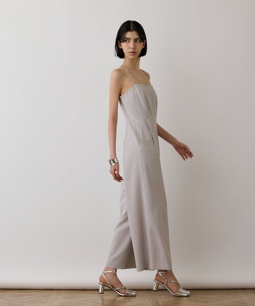 GRACE CONTINENTAL（グレースコンチネンタル）の「レースコンビサロペット（サロペット/オーバーオール・レディース・グレー/ブラック・36/38）」の8枚目の写真