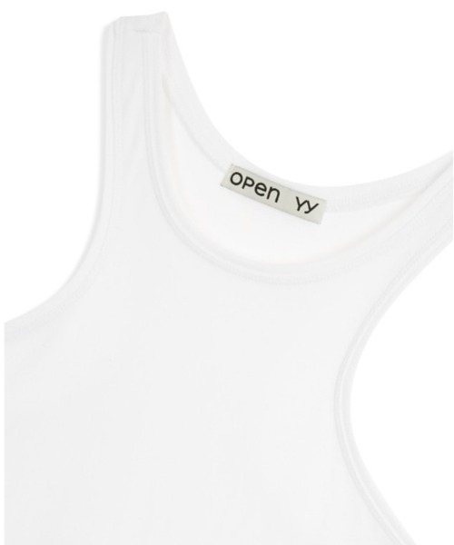 OPEN Yy(オープンワイワイ)の「OPEN YY/オープンワイワイ/YY RACER TANK(タンクトップ・レディース・グレー/ホワイト・M/S)」の10枚目の写真