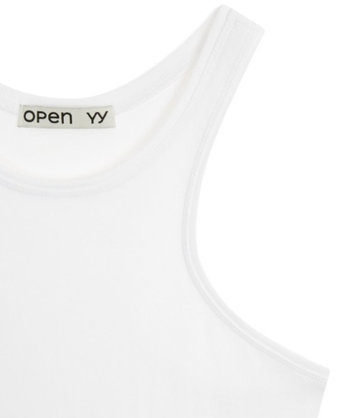 OPEN Yy(オープンワイワイ)の「OPEN YY/オープンワイワイ/YY RACER TANK(タンクトップ・レディース・グレー/ホワイト・M/S)」の12枚目の写真