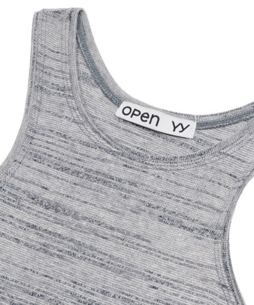OPEN Yy(オープンワイワイ)の「OPEN YY/オープンワイワイ/YY RACER TANK(タンクトップ・レディース・グレー/ホワイト・M/S)」の17枚目の写真