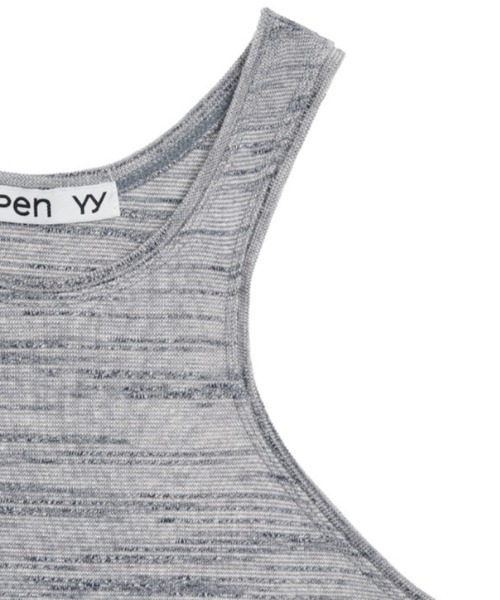 OPEN Yy(オープンワイワイ)の「OPEN YY/オープンワイワイ/YY RACER TANK(タンクトップ・レディース・グレー/ホワイト・M/S)」の19枚目の写真