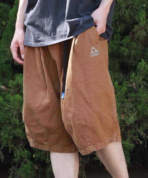 GERRY(ジェリー)の「【GERRY/ジェリー】カラーデニム クライミング ワイドショートパンツ(その他パンツ・メンズ・ネイビー/カーキ/ベージュ/パープル・S/M/L/LL)」の2枚目の写真
