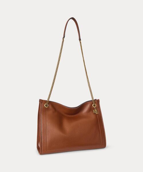 LAUREN RALPH LAUREN（ローレン ラルフ ローレン）の「ペブルド レザー ラージ Bradley トート バッグ（トートバッグ・レディース・ブラウン・ONE）」の7枚目の写真