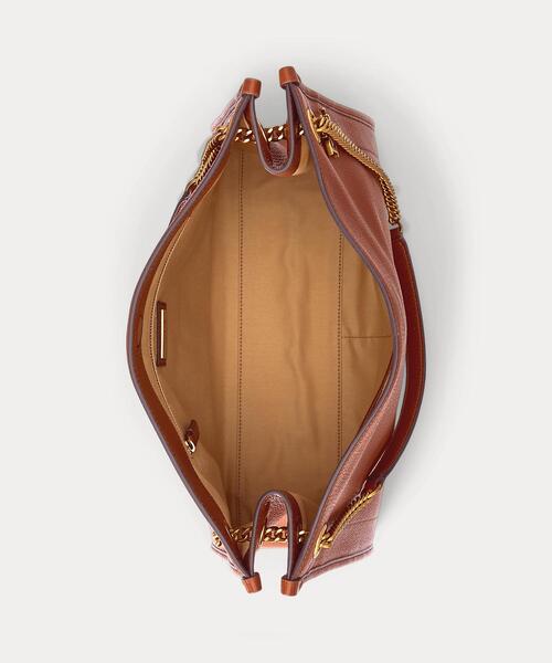 LAUREN RALPH LAUREN（ローレン ラルフ ローレン）の「ペブルド レザー ラージ Bradley トート バッグ（トートバッグ・レディース・ブラウン・ONE）」の9枚目の写真