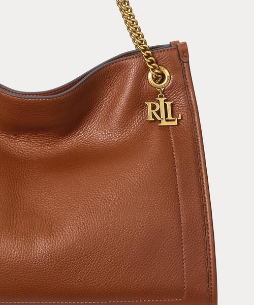 LAUREN RALPH LAUREN（ローレン ラルフ ローレン）の「ペブルド レザー ラージ Bradley トート バッグ（トートバッグ・レディース・ブラウン・ONE）」の10枚目の写真