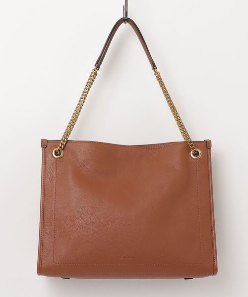 LAUREN RALPH LAUREN（ローレン ラルフ ローレン）の「ペブルド レザー ラージ Bradley トート バッグ（トートバッグ・レディース・ブラウン・ONE）」の3枚目の写真