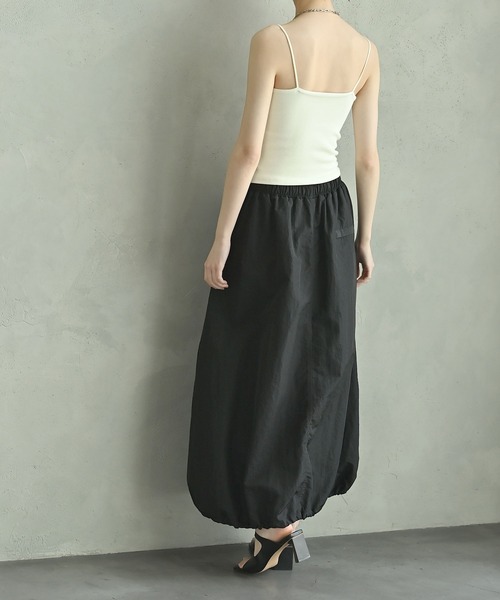 funda mine（ファンダマイン）の「ワッシャーバルーンスカート（スカート・レディース・ブラック・FREE）」の2枚目の写真
