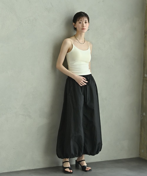 funda mine（ファンダマイン）の「ワッシャーバルーンスカート（スカート・レディース・ブラック・FREE）」の3枚目の写真