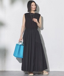 Doux archives | カットコンビギャザーワンピース(ワンピース)