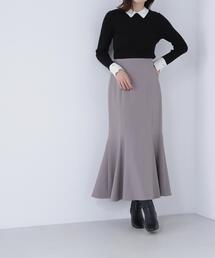 NATURAL BEAUTY BASIC | ◇ヘム切替マーメイドスカート(スカート)