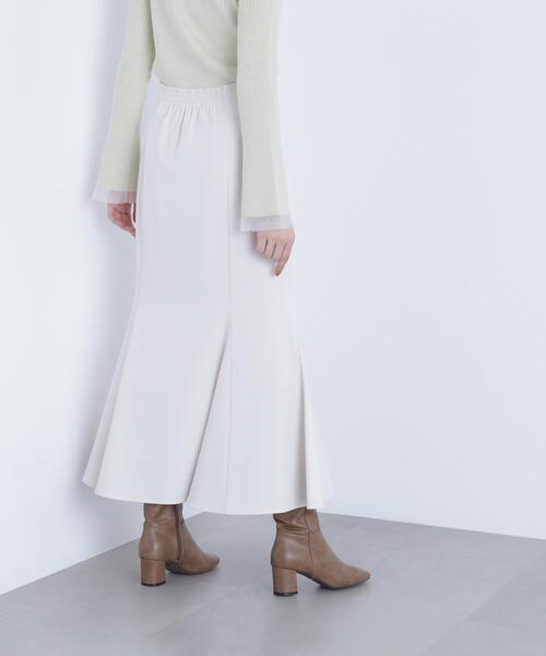 NATURAL BEAUTY BASIC(ナチュラルビューティーベーシック)の「◇ヘム切替マーメイドスカート(スカート・レディース・オフホワイト/ブラック/ダークブラウン/ブルー/ホワイト系その他2/ブラウン・SMALL/MEDIUM/P/S)」の9枚目の写真