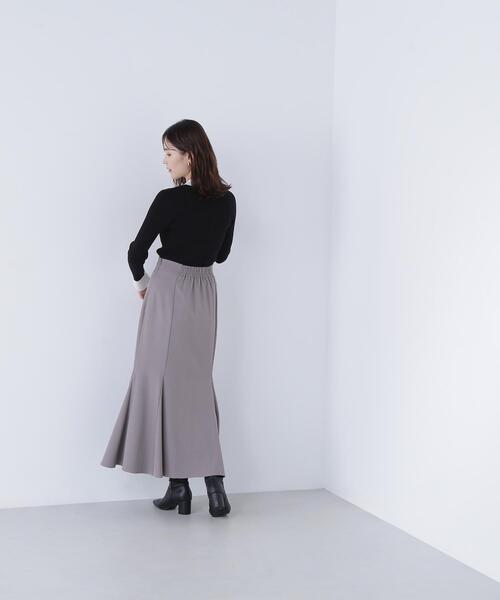 NATURAL BEAUTY BASIC(ナチュラルビューティーベーシック)の「◇ヘム切替マーメイドスカート(スカート・レディース・オフホワイト/ブラック/ダークブラウン/ブルー/ホワイト系その他2/ブラウン・SMALL/MEDIUM/P/S)」の15枚目の写真