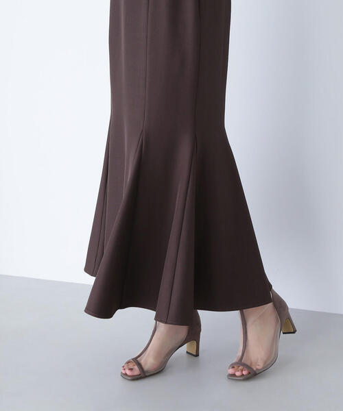 NATURAL BEAUTY BASIC（ナチュラルビューティーベーシック）の「◇ヘム切替マーメイドスカート（スカート・レディース・オフホワイト/ブラック/ダークブラウン/ブルー/ホワイト系その他2/ブラウン・SMALL/MEDIUM/P/S）」の16枚目の写真