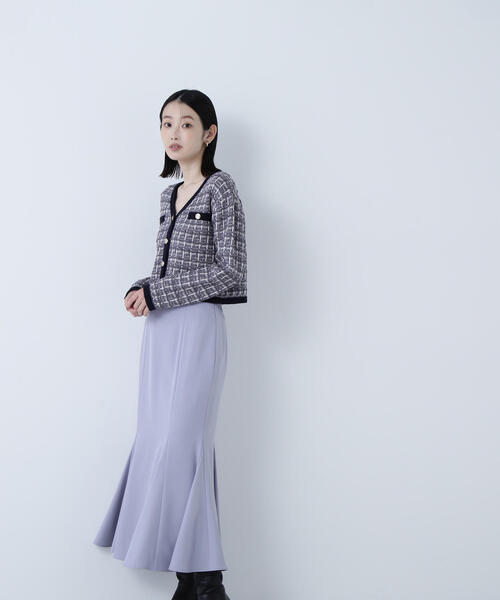 NATURAL BEAUTY BASIC（ナチュラルビューティーベーシック）の「◇ヘム切替マーメイドスカート（スカート・レディース・オフホワイト/ブラック/ダークブラウン/ブルー/ホワイト系その他2/ブラウン・SMALL/MEDIUM/P/S）」の22枚目の写真