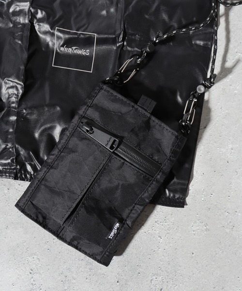 WILD THINGS ネックポーチ+エコバッグ付 サコッシュ X-pac（ボディ