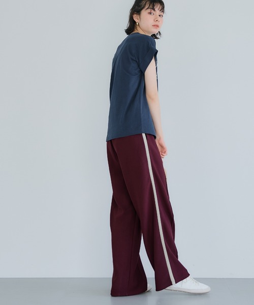 coca(coca)(コカ)の「ジョーゼットラインパンツ(その他パンツ・レディース・ワイン/チャコール・M/L/S)」の6枚目の写真