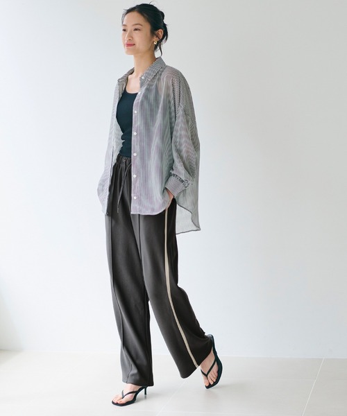 coca(coca)(コカ)の「ジョーゼットラインパンツ(その他パンツ・レディース・ワイン/チャコール・M/L/S)」の15枚目の写真