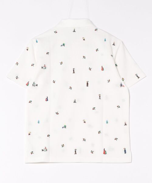 Arnold Palmer（アーノルドパーマー）の「シェア  アート総柄 ポロシャツ（ポロシャツ・レディース・ホワイト/ネイビー・L/M/S/LL/XS）」の3枚目の写真