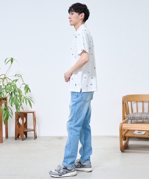 Arnold Palmer（アーノルドパーマー）の「シェア  アート総柄 ポロシャツ（ポロシャツ・レディース・ホワイト/ネイビー・L/M/S/LL/XS）」の16枚目の写真