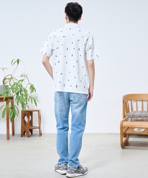 Arnold Palmer（アーノルドパーマー）の「シェア  アート総柄 ポロシャツ（ポロシャツ・レディース・ホワイト/ネイビー・L/M/S/LL/XS）」の17枚目の写真