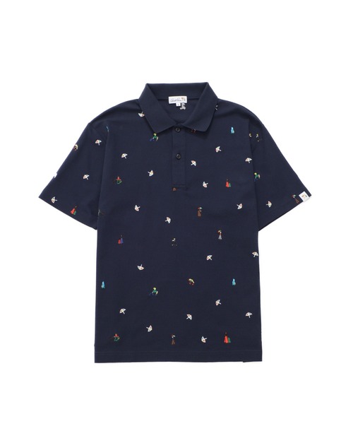 Arnold Palmer（アーノルドパーマー）の「シェア  アート総柄 ポロシャツ（ポロシャツ・レディース・ホワイト/ネイビー・L/M/S/LL/XS）」の18枚目の写真