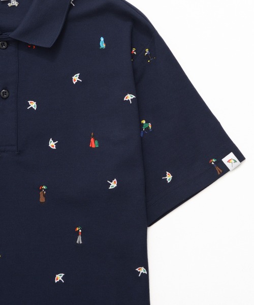 Arnold Palmer（アーノルドパーマー）の「シェア  アート総柄 ポロシャツ（ポロシャツ・レディース・ホワイト/ネイビー・L/M/S/LL/XS）」の21枚目の写真