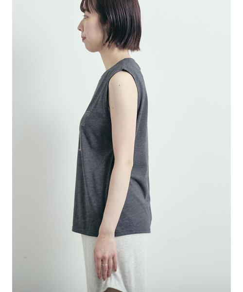 SM2(エスエムツー)の「メッシュTシャツ&プリントノースリーブSET(Tシャツ/カットソー・レディース・グレー/オフホワイト/カーキ/ブラック・F)」の14枚目の写真