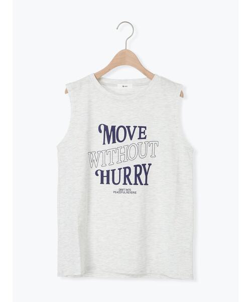 SM2(エスエムツー)の「メッシュTシャツ&プリントノースリーブSET(Tシャツ/カットソー・レディース・グレー/オフホワイト/カーキ/ブラック・F)」の8枚目の写真