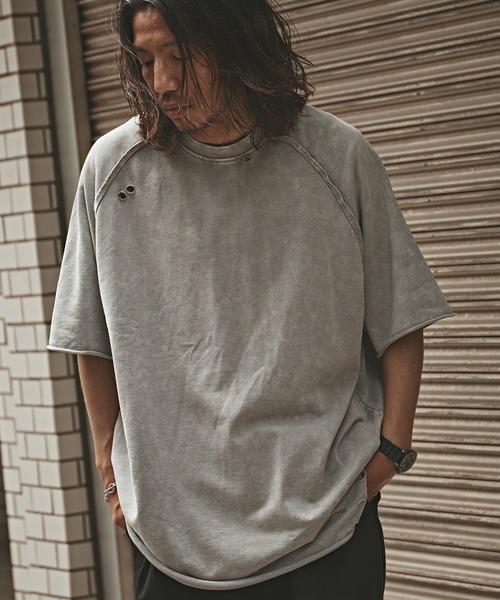 セール】Crushed Raglan T-Shirt / クラッシュ加工 半袖