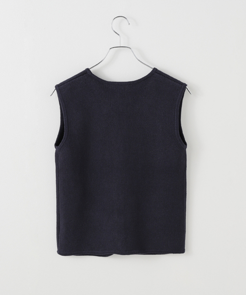 Plage WO SE ベスト　ブラック プラージュ Plage SOFT WOOL ベスト （ブラック