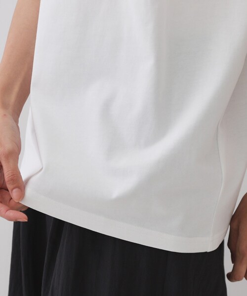 OPAQUE.CLIP（オペークドットクリップ）の「◆フォトプリントTシャツ【洗濯機洗い可】（Tシャツ/カットソー・レディース・ホワイト/ホワイト系1/ライトベージュ・40/38）」の4枚目の写真