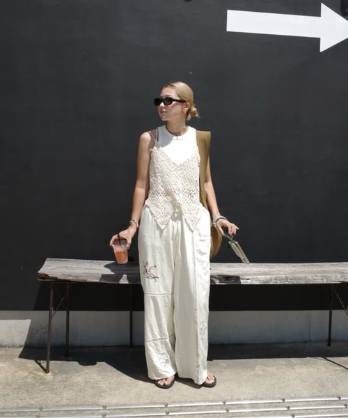 かぎ編みレースキャミビスチェ（キャミソール）｜Bonjour Sagan