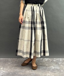 NICOLE white（ニコルホワイト）の「チェックスカート（スカート）」