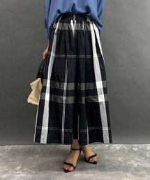 NICOLE white | チェックスカート(スカート)