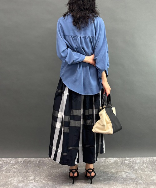 NICOLE white(ニコルホワイト)の「チェックスカート(スカート・レディース・オフホワイト/ブラック/レッド・FREE)」の8枚目の写真